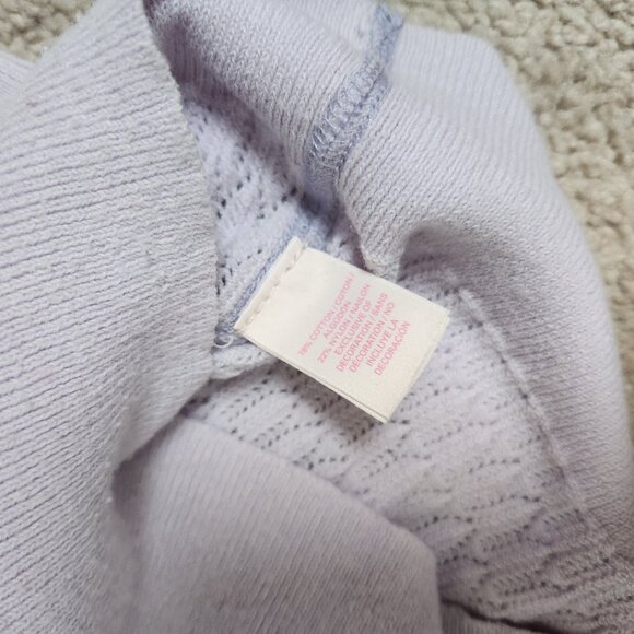 Victoria's Secret Lavender Crew-Neck Hollow Sweater XS - Picture 4 of 4